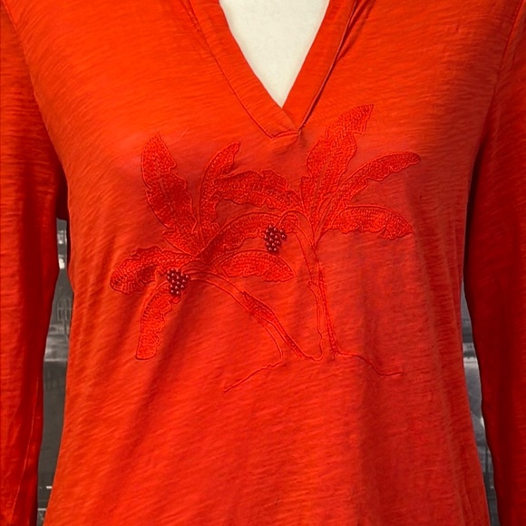 ARMAND VENTILO TOP IN CORAL RED - Picture 2 of 7